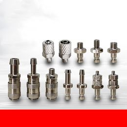 Brass Mini Pipe Fittings Pneumatic / Medical Devices / Notebook Computer Water-cooled Quick Coupling