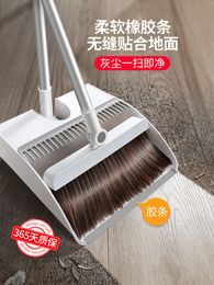 Efficient Home Cleaning Combo Magnetic Broom and Dustpan Set Easy Sweep Hair Removal Innovative Cleaning Tools HassleFree