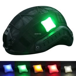 Outdoor Sports Helmet Signal Light Waterproof Military Tactical Helmet Lights Portable Airsoft Shooting LED Survival Lamp