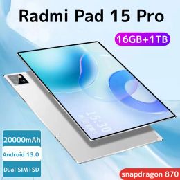 Panels Tablet Snapdragon 870 CPU Original Radmi Pad 15 Pro 11 Inch 16GB+1TB 120Hz Screen 2560*3480 Android 13 Dual SIM Tablets PC