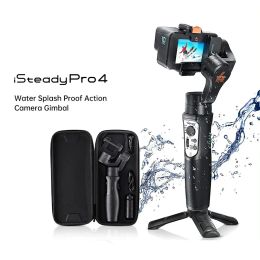Gimbals iSteady Pro 4 Gimbal for GoPro 11/10/9/8/7/6/5 DJI OSMO Insta360 One R Action Camera 3Axis Handheld Stabilizer