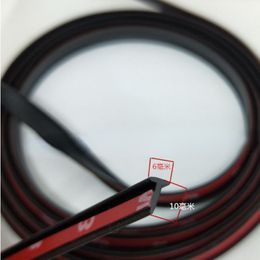 6mm Universal Car Rubber Sealing Strip 2m Small Slanted T-Type automobile Seal Rubber Weatherstrip Flare Arch Trim