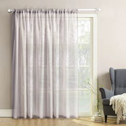 LISM Modern Solid Withe Tulle Curtains For the Living Room Bedroom Window Decorations Panel Kitchen Sheer Voile Curtain Finished