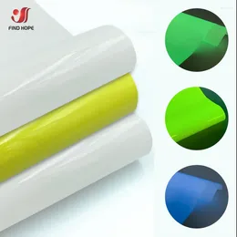 Window Stickers 30cm 50cm Glow In The Dark Heat Transfer Roll Iron On T-Shirt Luminous HTV Printing Clothing For Cricut DIY