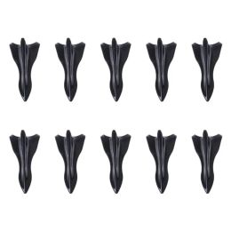 10Pcs Universal PU Rear Roof Shark Fins Spoiler Wing Kit Car Roof Spoiler Bumper Spoiler Shark Fin Diffuser Vortex Generator