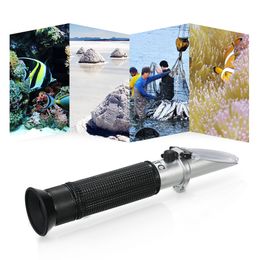 Marine Accurate Hydrometer Reef Aquarium Salinity Refractometer Meter Water Reader Marine 0~10% Salt Aquarium Test Tester