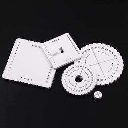 Braiding Disc Round Square Kumihimo Beading Cord Disc Braiding Braided Plate DIY Bracelet Loom Weaving Board Craft Tools