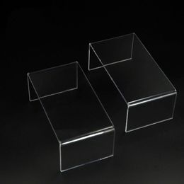 3MM Acrylic U Type Transparent Storage Rack Perfume Jewellery Display Stand Shelf Mini Doll Figures Organiser Clear Toy Showcase