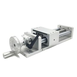 Manual hand wheel CNC Linear Module SFU 1605 Ball Screw Guide Rail 100~700mm Stroke Slide Table for Engraving Machine Router