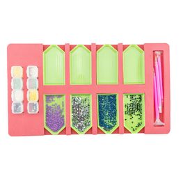 Tools Kits Point Drill Pen Beading Storage Tray Organiser Multi-Boat Holder Containers Embroidery Accessories