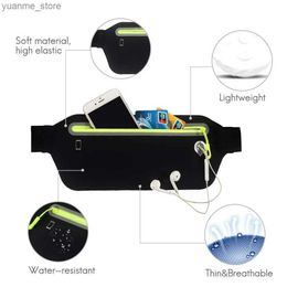 Sport Bags New fitness and sports waist bag with multifunctional running phone bag suitable for both men and women waterproof outdoor leisure 65inc Y240419 JY5E