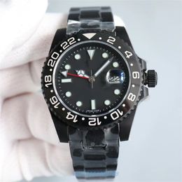 2024 Mens watch anti-fingerprint coating body bidirectional ceramic rotating bezel 904L steel custom version Cal.3186 movement sapphire mirror