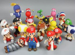 2020 Bros Luigi donkey kong youshi peach Action Figures PVC Doll Mixed style Free shipping E19222089701