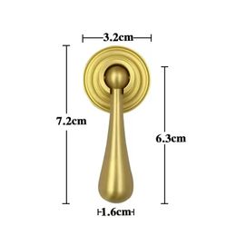 2pcs Solid Brass Knobs Gold Bathroom Kitchen Drawer Cupboard Wardrobe Cabinet Handles For Furniture