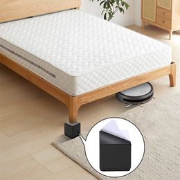 Bed Furniture Square Risers Solid Steel Bed Furniture Post Lifts Protect Floors Anti Scratch Wood and Carpet Surface Heavy Duty