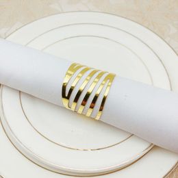 12pcs dining table wire napkin buckle metal bar towel buckle napkin ring napkin