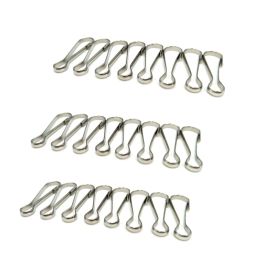 100 Pcs 7 Size Metal Spring Hooks Lanyard Snap Clip Hooks for ID Card Ring Key Chain Purse DIY Curtains Keyring Buckle Hardware