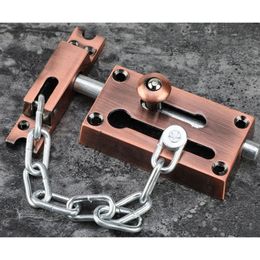 Security Guard Door Chain Alloy Hotel Home Door Window Safety Sliding Bolt Anti-theft Chain Lock Antique Latch Hardware