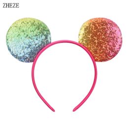 Hot Sale Sequins Mouse Ears Headband One Size Women/Kids Holiday Travel Hairband DIY Accessories Headwear