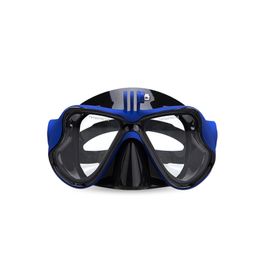 Professional Silicone Swimming Glasses Adult Anti-fog Diving Mask With Sports Camera Stand And Full Dry Snorkel Diving Goggles
