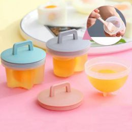 4pcs Silicone Egg Cooker Poacher accessories cooking Egg boiler Mould Cook Cup Kitchen Cooking Tools Oil Brush Silicone Poacher