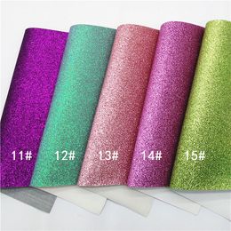 Fine Glitter Faux Vinyl Fabric Glitter Leather Sheets For Earrings Bows DIY 21X29CM GM3001A