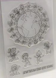 NEW German Clear Stamp /Seal For DIY Scrapbooking/photo Album Decorative Clear Stamp Sheets A6512