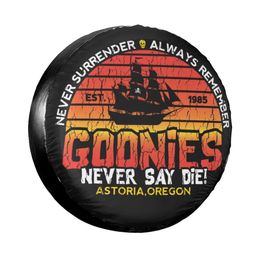 The Goonies Spare Tyre Cover Bag Pouch for Suzuki Mitsubish Never Say Die Sloth Chunk Fratelli Skull Pirate Car Wheel Covers