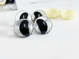 masckaszem eyes 20pcs 25mm 3D Comical animal Clear black pupil toy eyes strange eyes with hard washer 240329