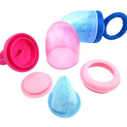 Baby Pacifier Fresh Food Feeder Environment Friendly String Bag Style Pacifier Safe Chewing Feeder Nipple Teat Pacifier Bottles