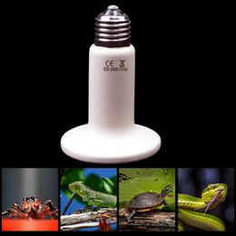 2 Pcs Animals Pet Reptile Heat Lamp E27 Infrared Ceramic Emitter Heat Lamps Pet Turtle, Snake Brooder Reptile Lamp 220-240V