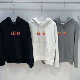 High designer hoodie Cel new women and version men Hooded gradual Colour letter printing sweater for men and women with loose drawstring Hoodie batch Cel MEFW A6O7