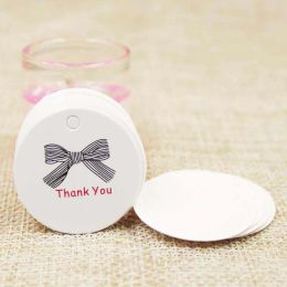 100pcs multi cute brown /white paper gift label tag handmade Jewellery charms tag round wedding Favours /cookies decorative tag