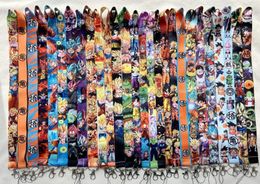 Japanese Anime Dragon Lanyard Ball Z Designer Keychain ID Cover Pass Mobile Phone Charm Neck Straps Badge Holder Keyring Accessories dhgate7921240