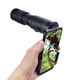 4K 10-300X40mm Super Telephoto Zoom Monocular Professional Telescope spotting scope Telescope Portable Zoom Monocular