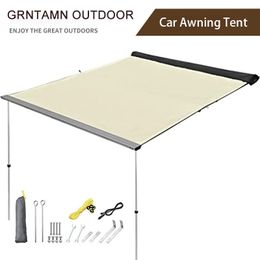 GRNTAMN Car Tent 2x1.5 2x2 2x2.5m 2.5x2m Toldo 4WD Car Roof Tent Awning Roof Up 420D Awning Sun Shade Side Tent