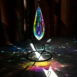 H&D 120mm AB Hanging Crystals Suncatcher Ornament Window Prisms Rainbow Maker Chandelier Crystal Pendant For Home Garden Decor