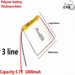 3 line Litre energy battery 3.7V lithium battery early 405060 1800mAh headlight GPS navigator general polymer batteries