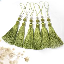 1Pc Hanging Rope Silk Tassels Fringe Sewing Bang Tassel Trim Key Tassels For DIY Curtain Accessories For Home Decoration