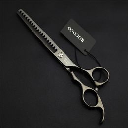 7" black Professional Pet Scissors High Quality Thinning Shears Dog Cat Tesoura Grooming Scissors Hair Cutting Tesoura