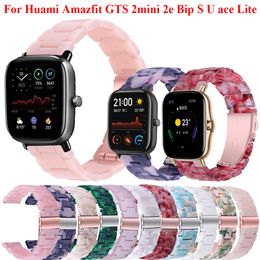 20mm Smartwatch Replacement Strap For Xiaomi Huami Amazfit GTS 2 mini 2e Bip S U Pace Lite Resin Bands For Amazfit GTR 42mm Belt