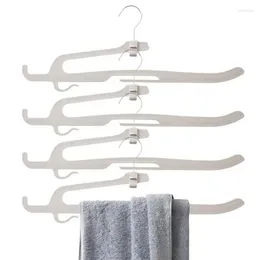 Hangers Slack Rack Hanger 4Pcs Closet Clothes Organiser Heavy Duty Multifunctional Storage Accessories For Scarf Leggings Ties