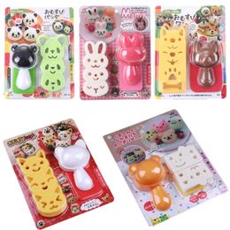 1 Set Sushi Mold Rice Ball Cartoon Cat Pattern Bento Nori Kitchen Decor Kits Sand For Baby Kids Tools 240328