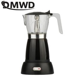 DMWD 300ml Electric Moka Pot Espresso Italian Mocha Coffee Maker Percolators Stovetop Tool Philtre Coffee Making