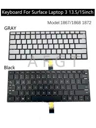 Keyboards Original Keyboard for Microsoft Surface Laptop 3/4 13.5in1867 1868 15in 1872 1951 Notebook replacement keyboard US Version