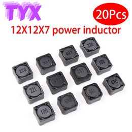 20PCS 12*12*7mm CD127R Power Inductance Shielded Inductor SMD Inductor 2.2/3.3/4.7/6.8/10/15/22/33/47/68/100/150/220/330-680UH