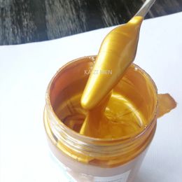 Metallic Acrylic Paint Golden Paint, Waterproof and Non-fading, Suitable for Statue DIY Hand Clothes Graffiti Paint