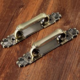 2Pcs Zinc Alloy Vintage Door Handles for Furniture Cabinet Handle Pull Knob Wardrobe Cupboard Closet Drawer Dresser 165mm Length