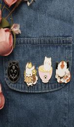 Kawaii Brooches Enamel Pin Cartoon Cute White Bison Animal Brooch Accessories AVATARS Anime Movie Fans Unique Gift 1425 D36301366