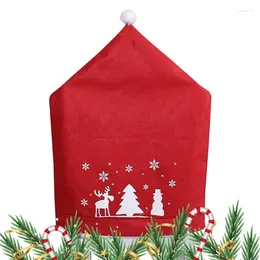 Chair Covers Christmas Back Cover Universal Design Versatile With 4 Styles Easy To Use For Home Decorations